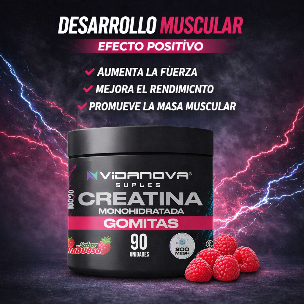 GOMITAS CREATINA - 90 UNIDADES